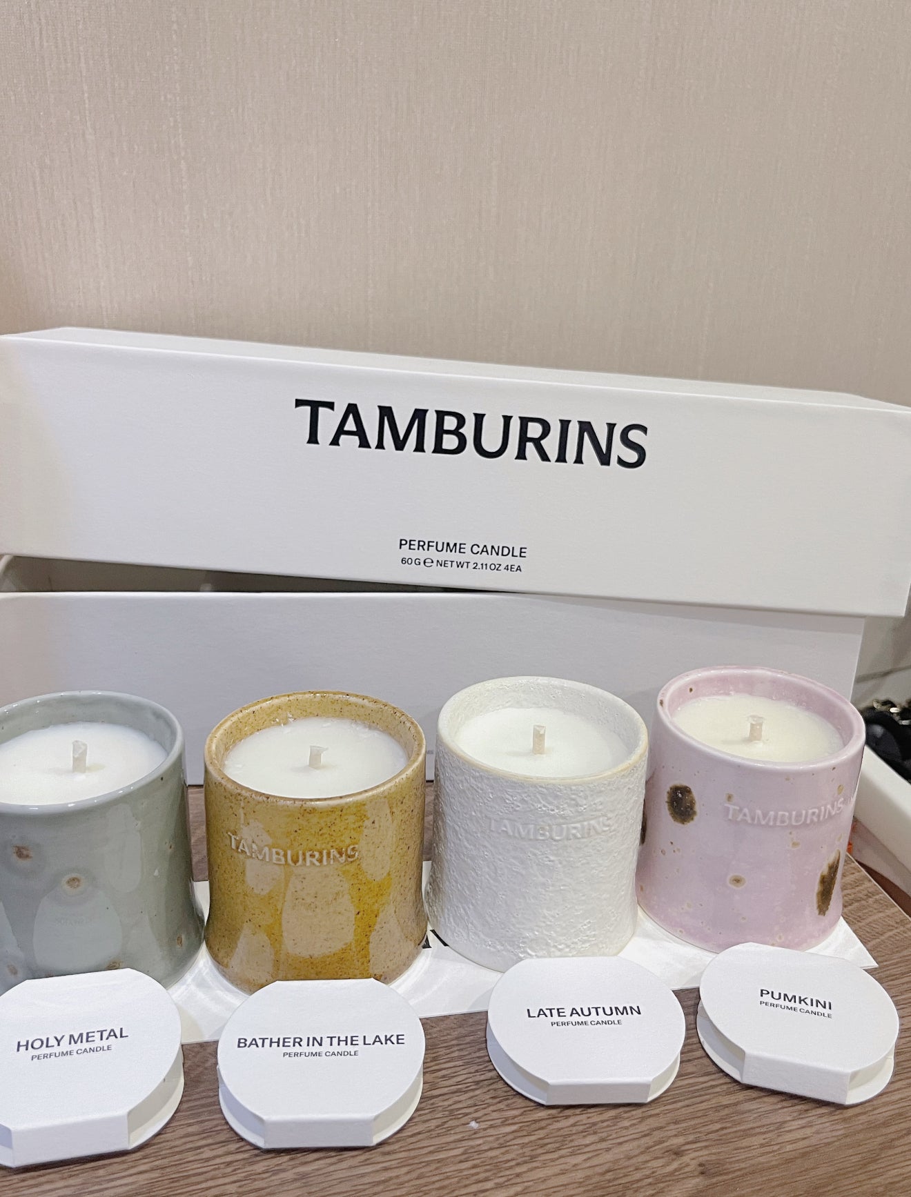 Tamburins Perfume Candle Set