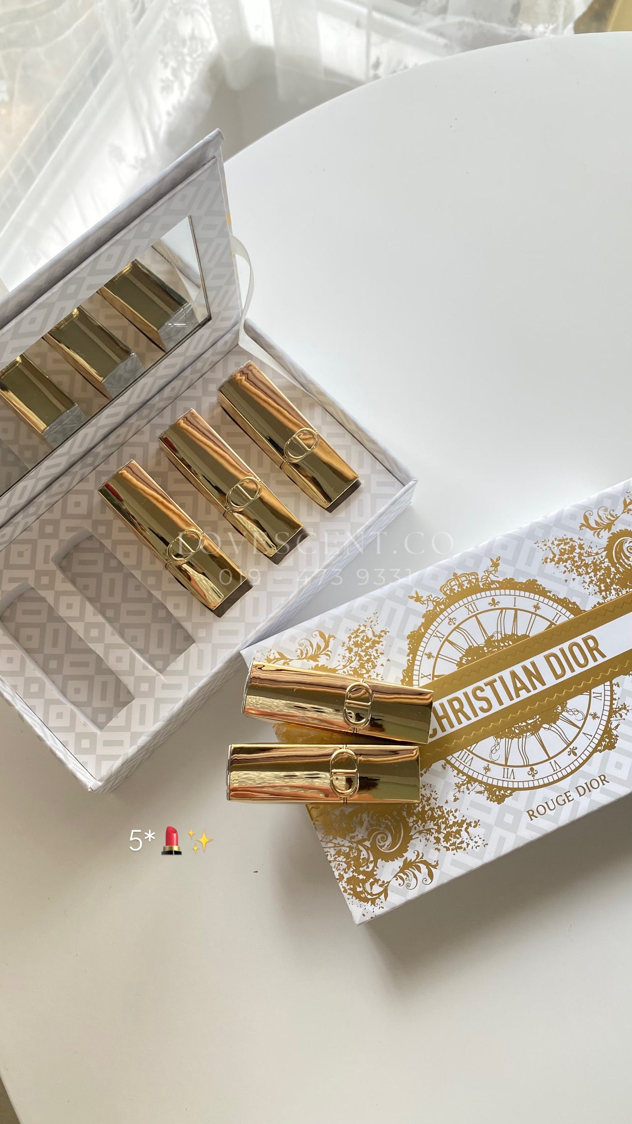 Dior Limited Gold Lipstick Set