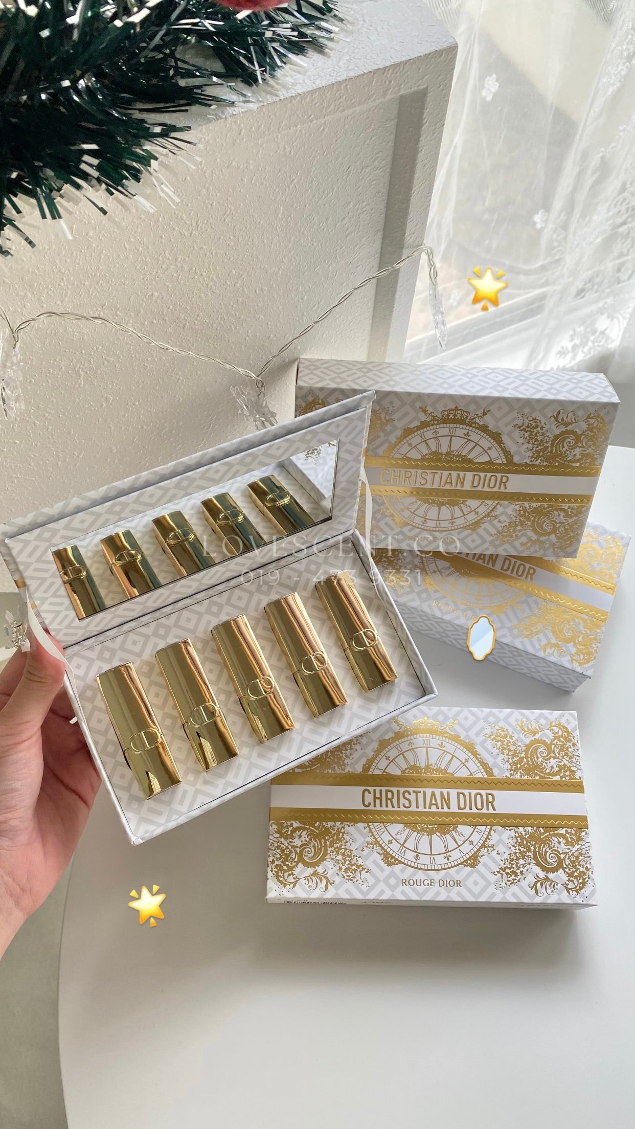 Dior Limited Gold Lipstick Set