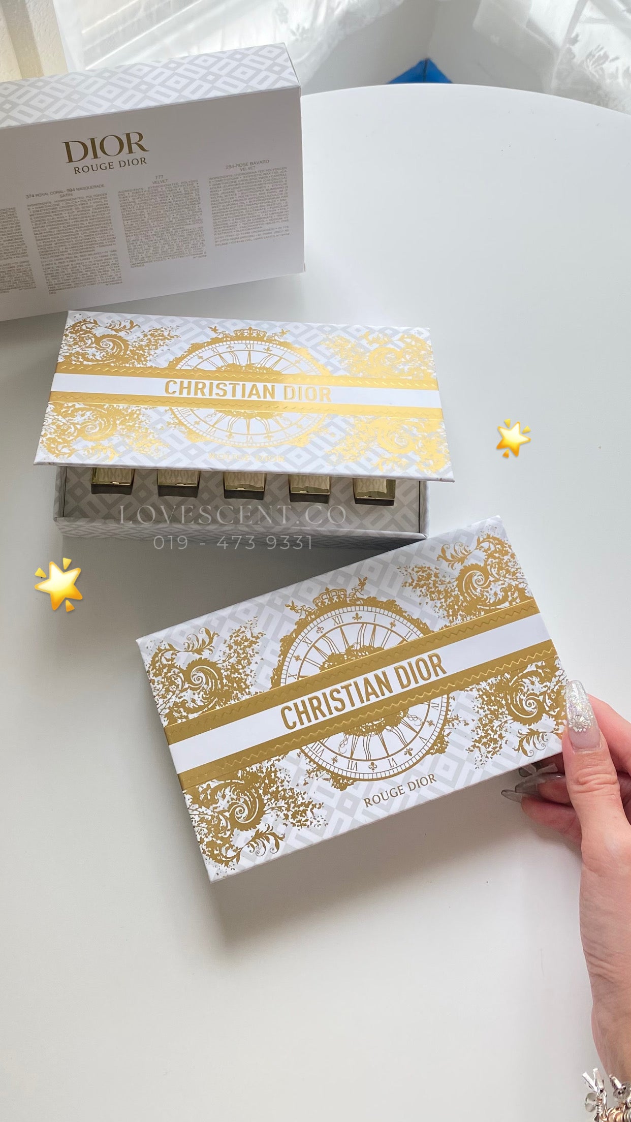 Dior Limited Gold Lipstick Set