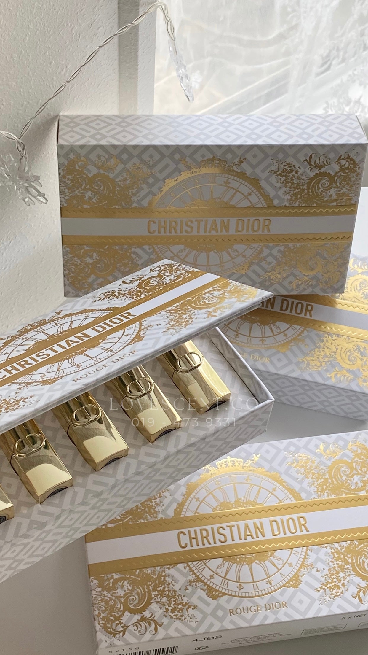 Dior Limited Gold Lipstick Set