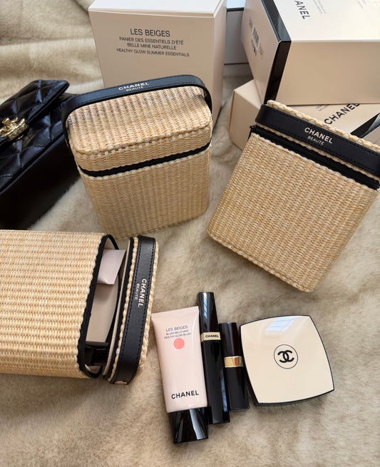 Chanel Rattan Summer Pouch