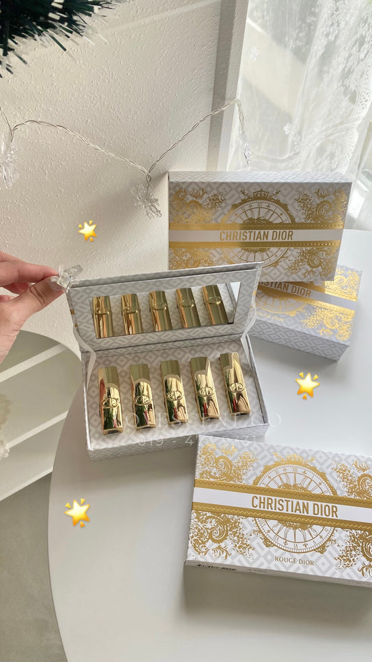 Dior Limited Gold Lipstick Set
