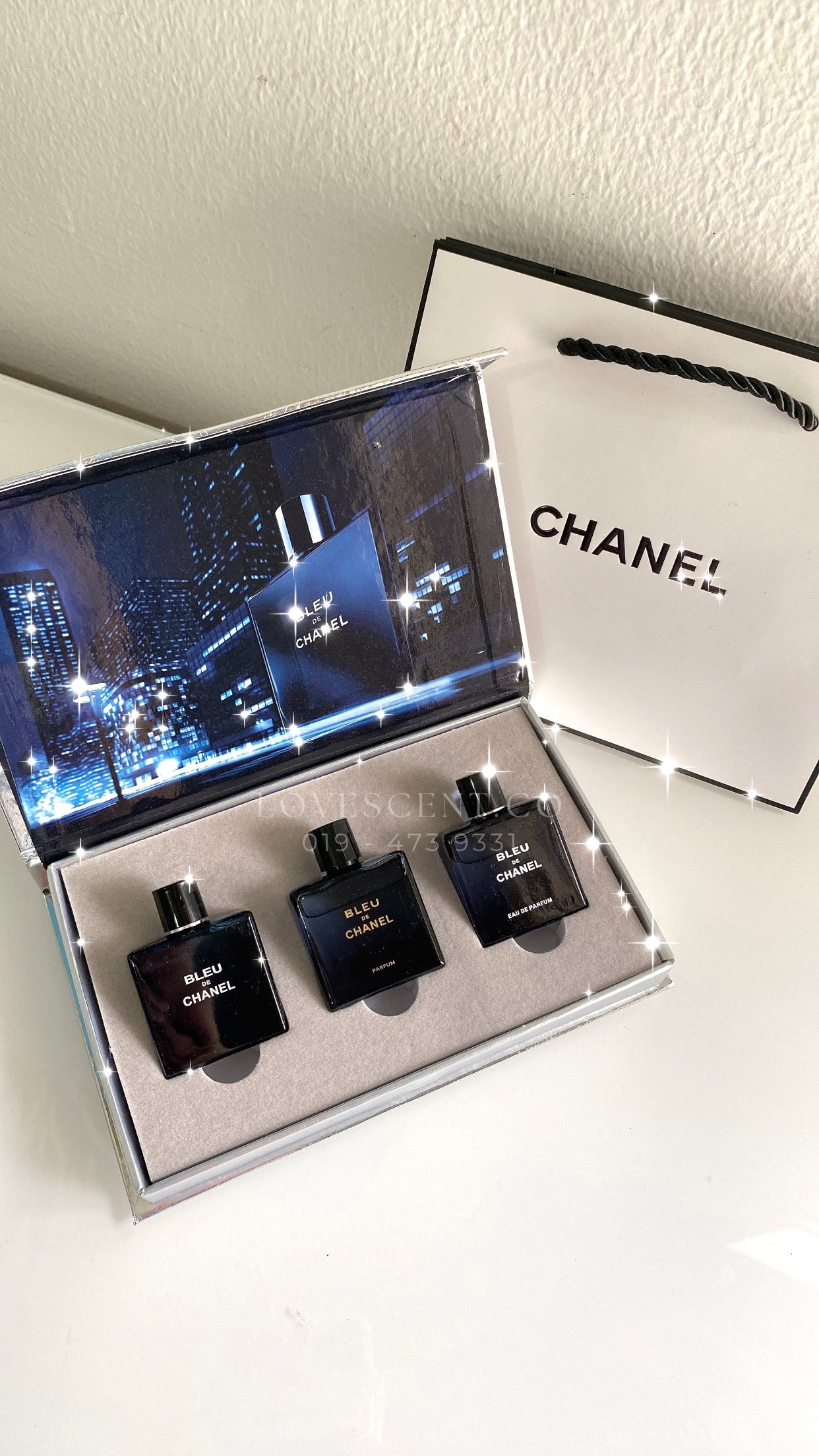 Chanel Bleu Travel Perfume Set