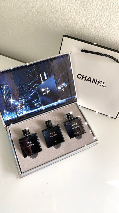 Chanel Bleu Travel Perfume Set