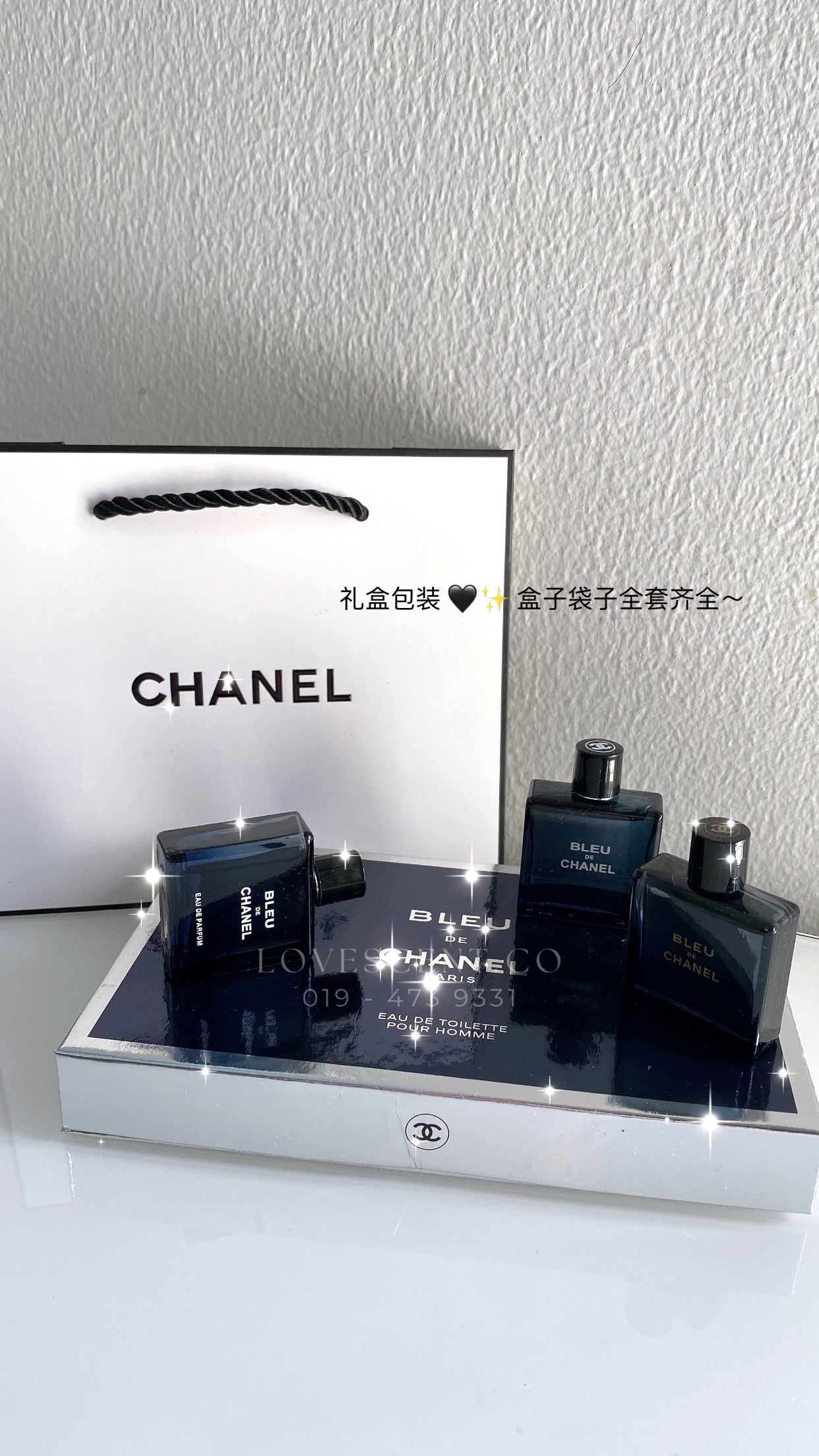 Chanel Bleu Travel Perfume Set