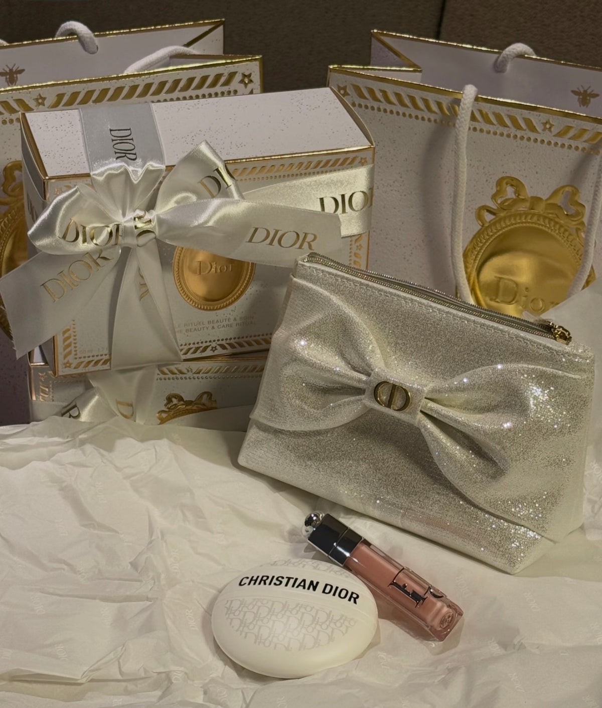 Dior Holiday Bling Pouch Set