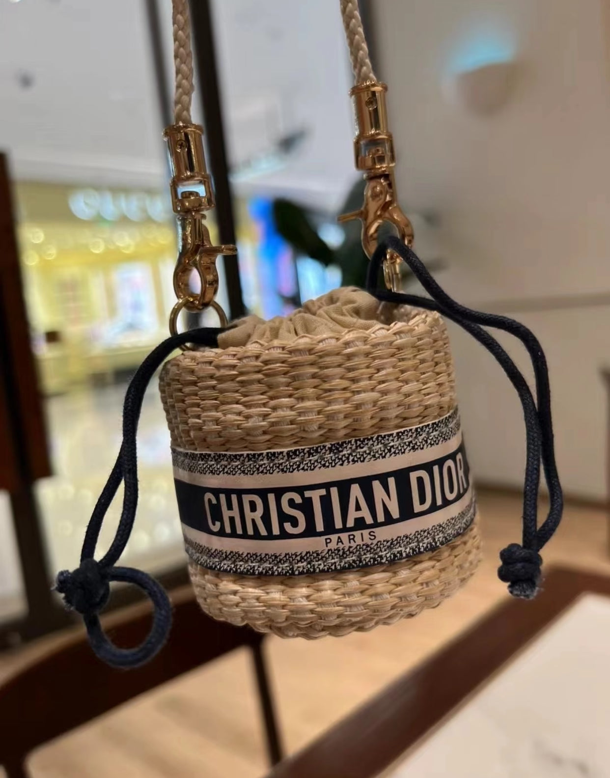 Dior Mini Rattan Bag