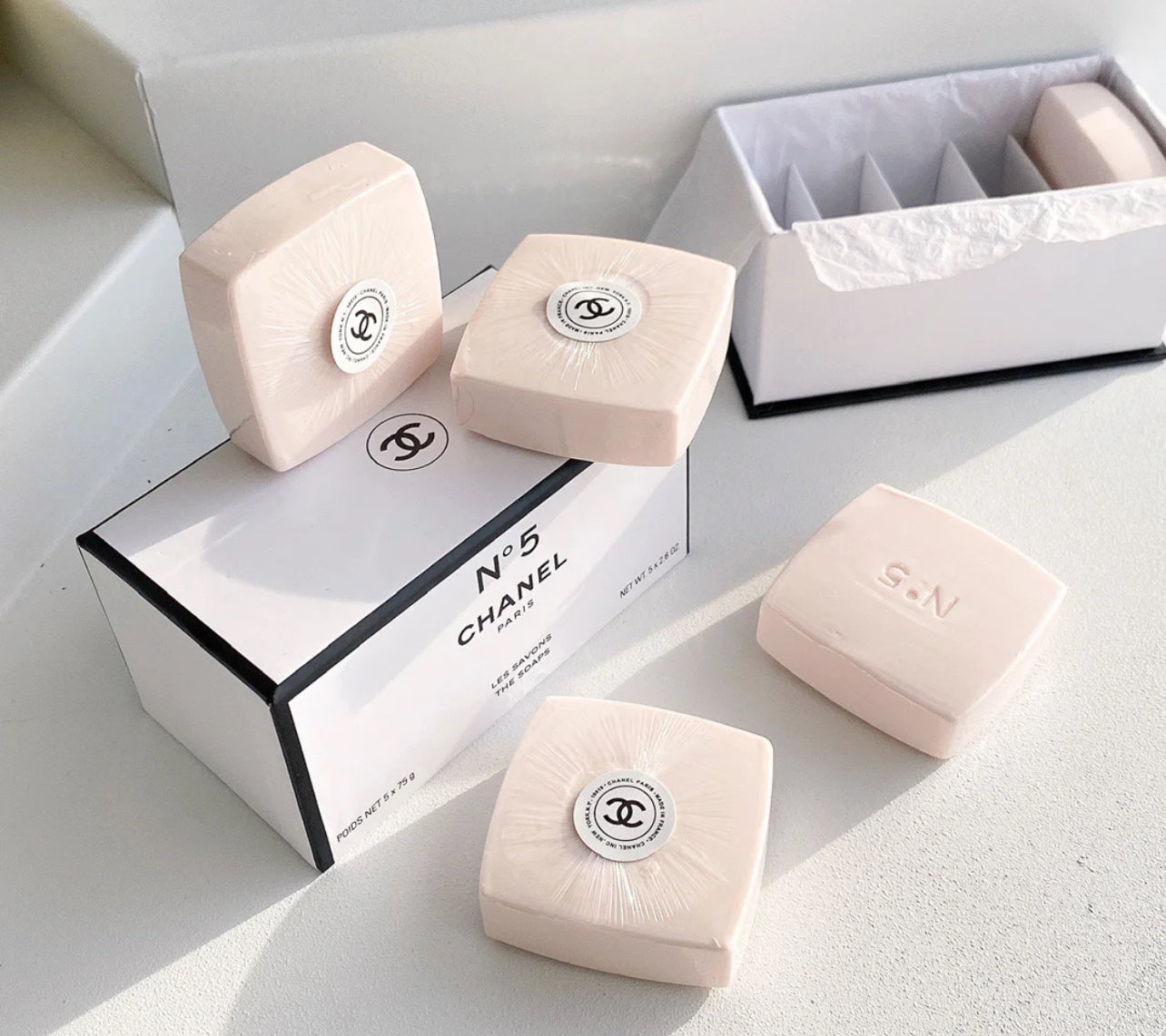 Chanel N5 Soap Set